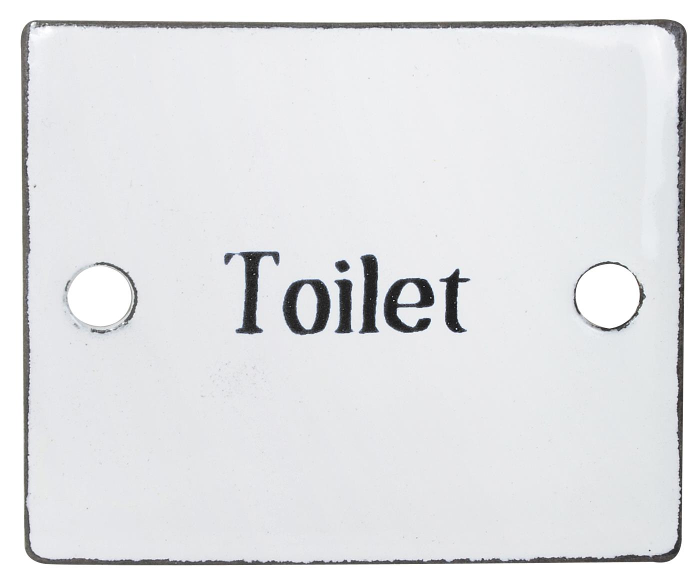 Ib Laursen - Skilt emalje Toilet