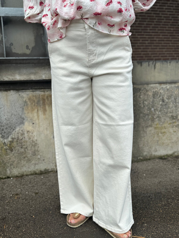 Cream Visti Twill Pant - Natural Sand