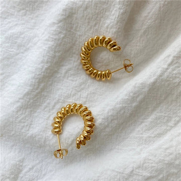 Ripple Øreringe 18K Guldbelagt | muun studios | Køb online hos Moster D – Hurtig levering