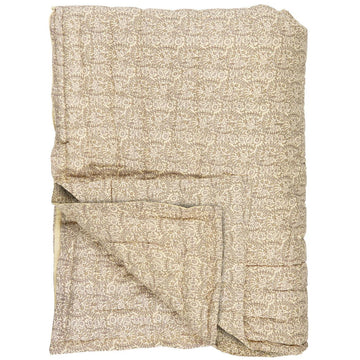 Ib Laursen Quilt, Alva mønster i beige/brun | Ib Laursen | Køb online hos Moster D – Hurtig levering