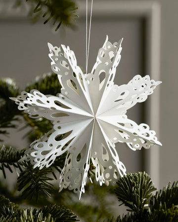 House Doctor Julepynt, Snowflake - Hvid