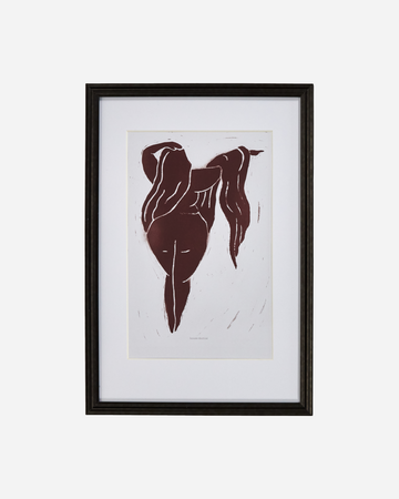 House Doctor Wall Art Lady, Bordeaux