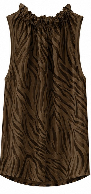 Marta du château Lucina Top - Brown Zebra