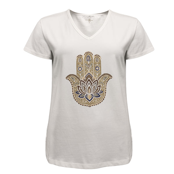 Costa Mani Hamsa Tee - White