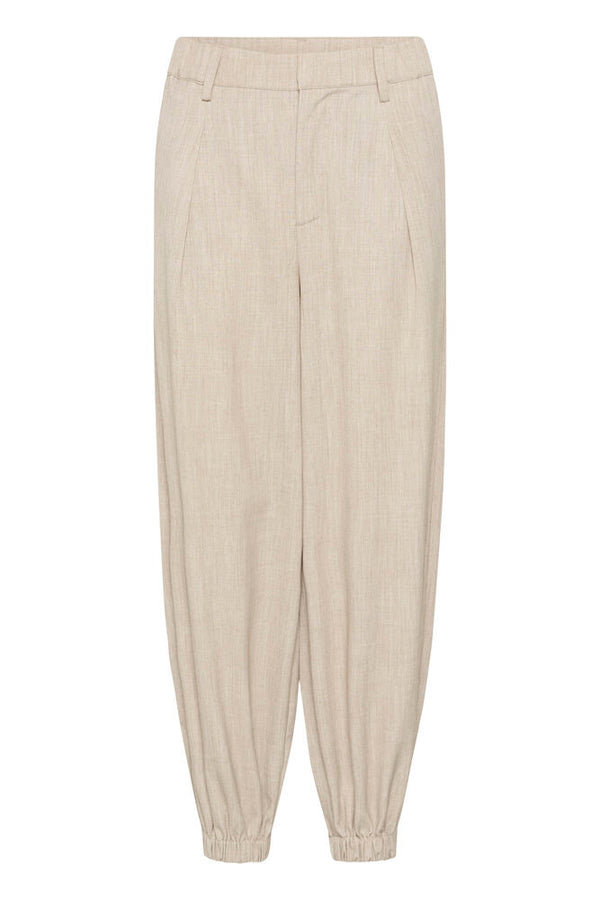 Kaffe Omila Harem Pants - Feather Grey Melange