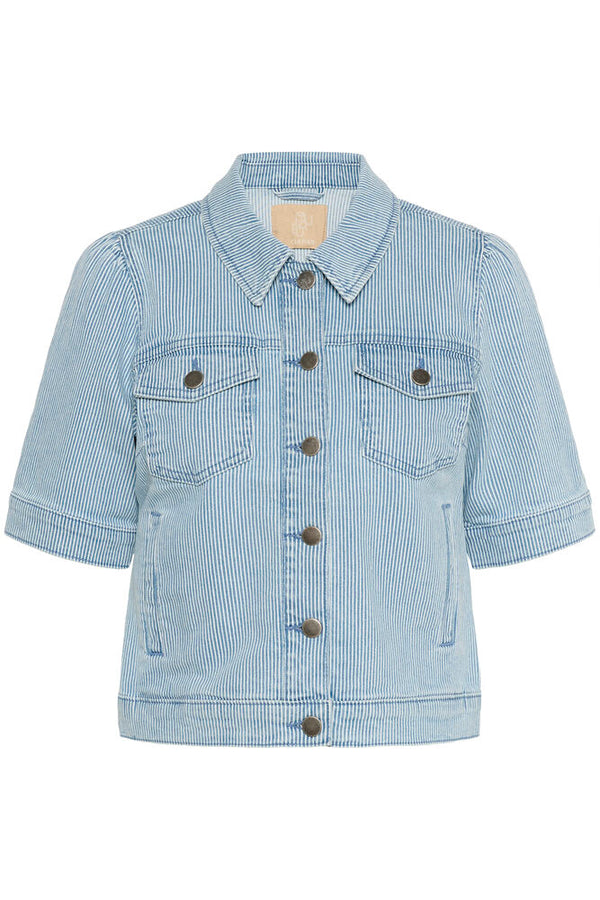 Culture Milky SS Jacket - Blue/White Stripe