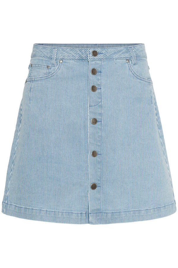 Culture Milky Short Skirt - Blue/White