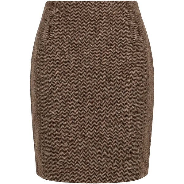 Isay Oda Skirt - Brown Herringbone