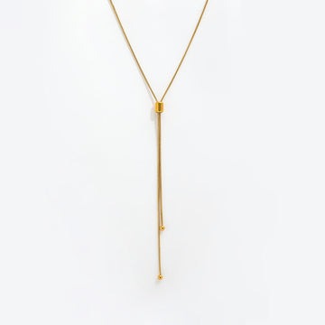 Snake Chain Justerbar Halskæde 18K Guldbelagt | muun studios | Køb online hos Moster D – Hurtig levering