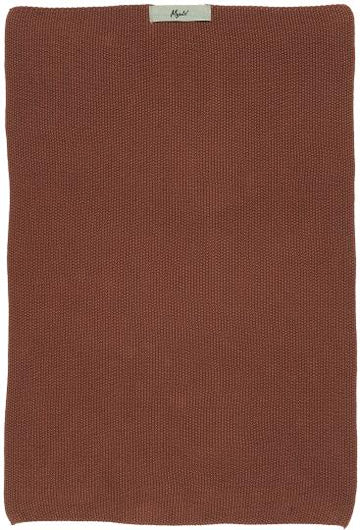 Ib Laursen - Håndklæde Mynte rustic brown strikket