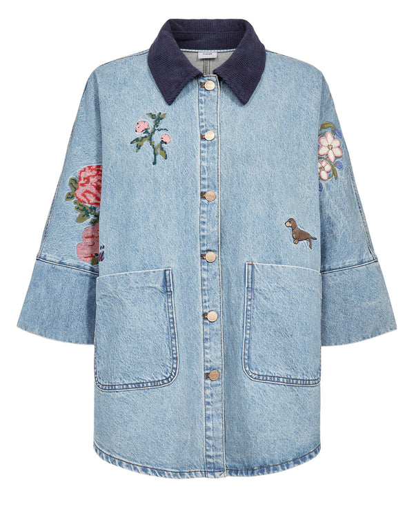 Nümph Denma Oversize Shirt - Medium Blue Denim