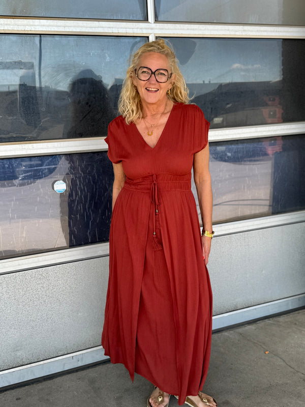 Cream Allie Dress - Brandy Snifter