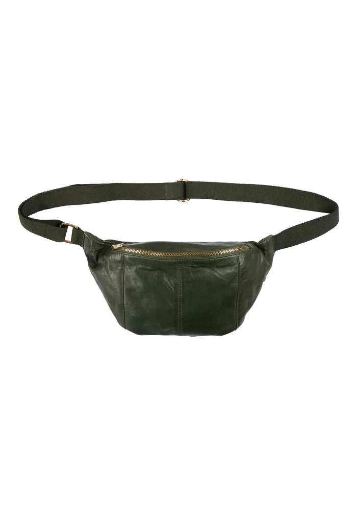 Orchid Bumbag med canvas rem - Deep Army w. Light