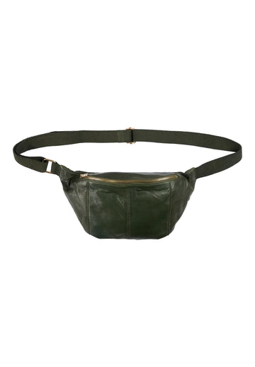 Orchid Bumbag med canvas rem - Deep Army w. Light