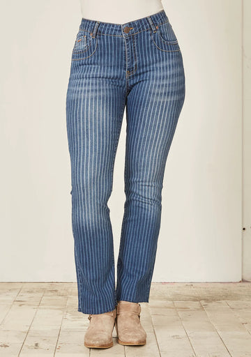 Isay Como Striped Jeans