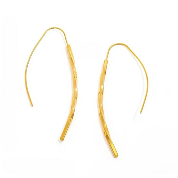 Geometriske Twisted Øreringe 18K Guldbelagt | muun studios | Køb online hos Moster D – Hurtig levering