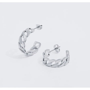 Panser Link Ørering 18K - Stainless Steel