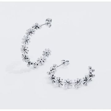 Burst Dot Blomster Øreringe 18k - Stainless Steel