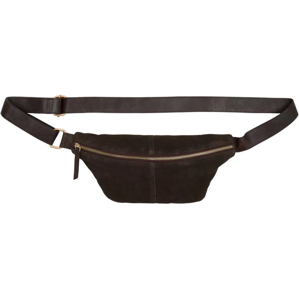 Orchid Suede Bumbag - Dark Coffee