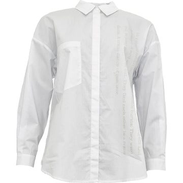 Costa Mani True Shirt White Tekst
