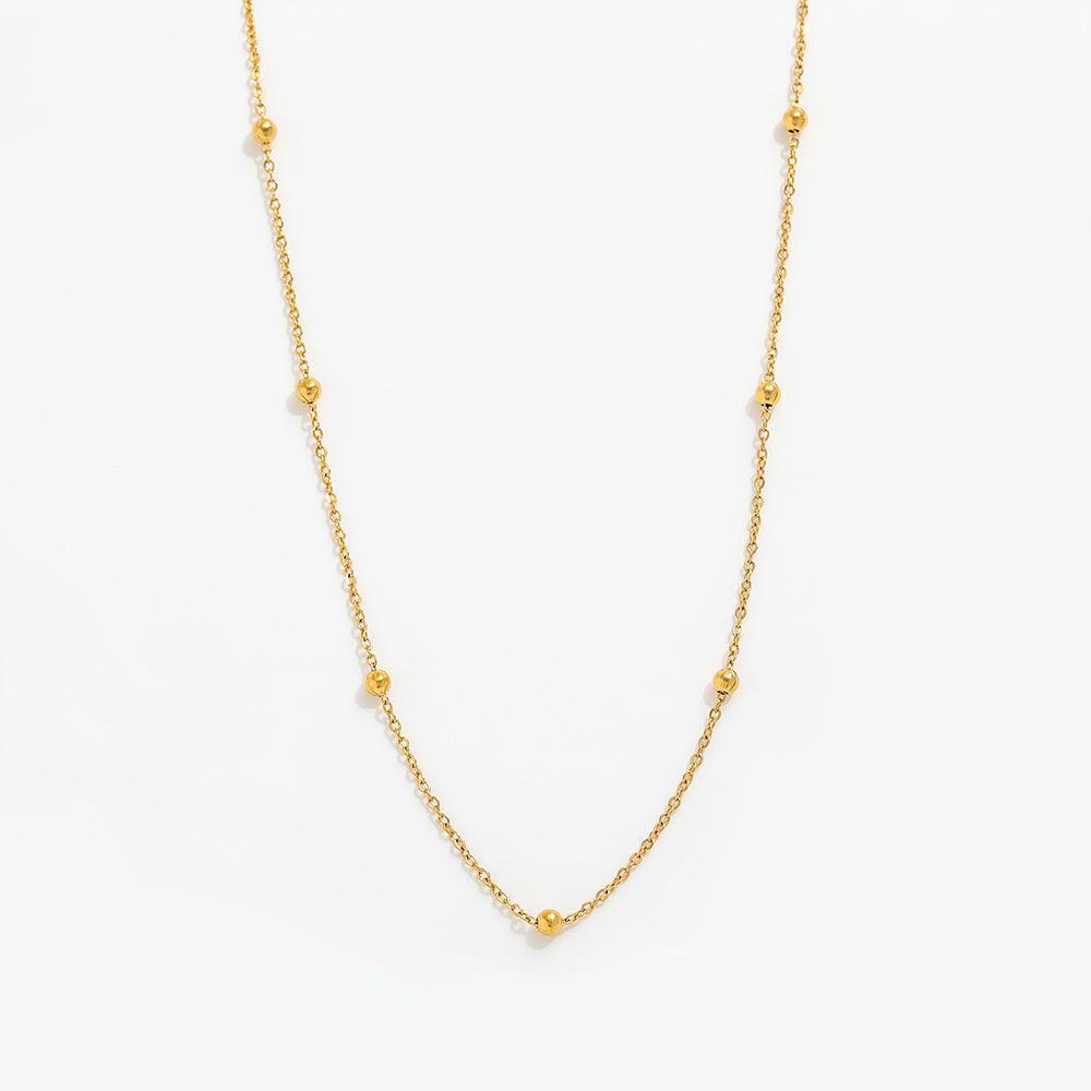Bead Halskæde 18K Guldbelagt | muun studios | Køb online hos Moster D – Hurtig levering