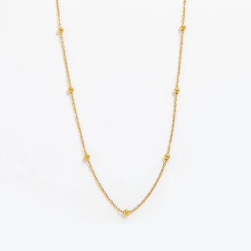 Bead Halskæde 18K Guldbelagt | muun studios | Køb online hos Moster D – Hurtig levering