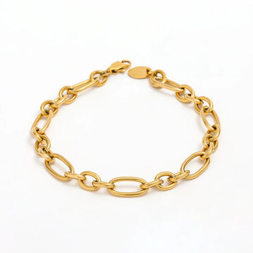 Link Chain Armbånd 14K Guldbelagt