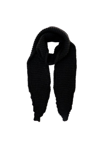 Black Colour BCsally Knitted mini Scarf - Black