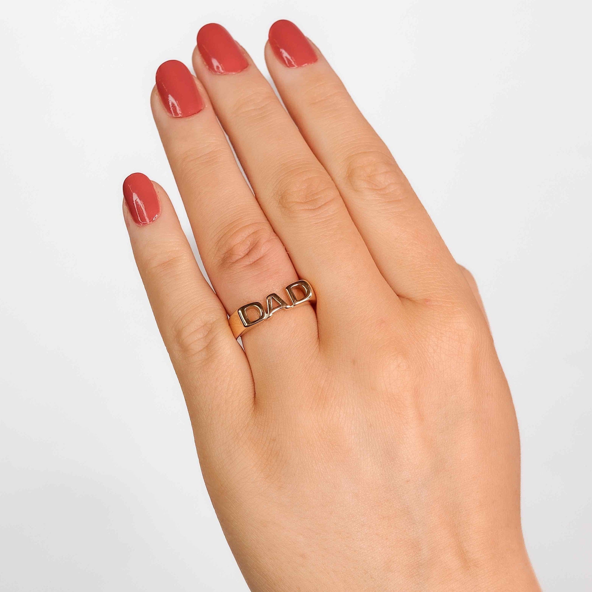 DAD Ring 18K Guldbelagt | muun studios | Køb online hos Moster D – Hurtig levering