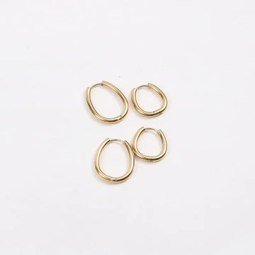 Goose Egg Ørering 18K Guldbelagt