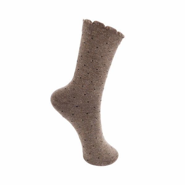 Black Colour Cari Sock - Taupe