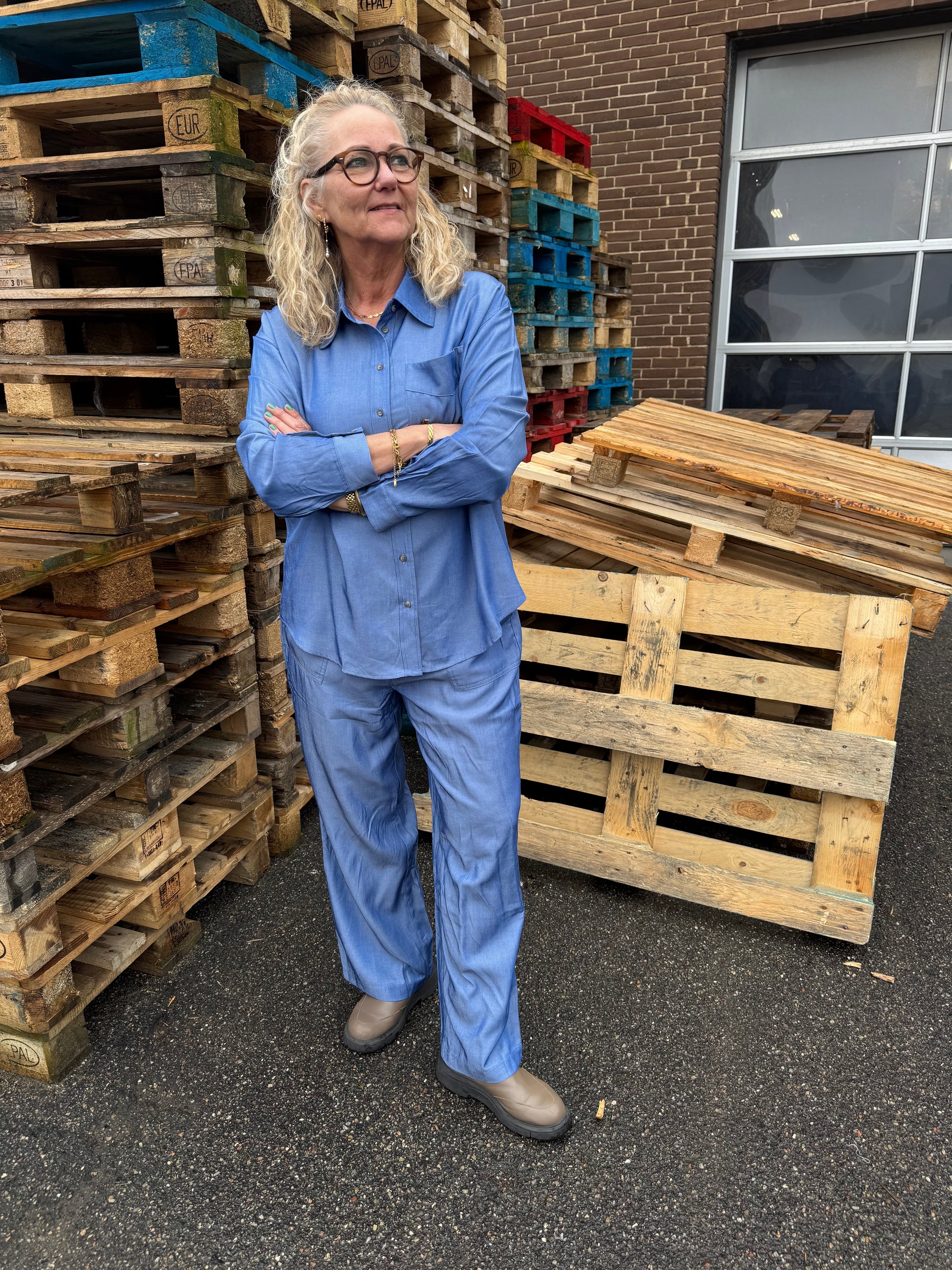 Isay Cara Shirt - Clear Blue | Isay | Køb online hos Moster D – Hurtig levering