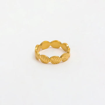 Olivenblad Ring 18k Guldbelagt | muun studios | Køb online hos Moster D – Hurtig levering