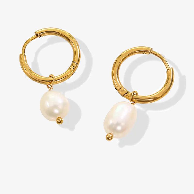 One Pearl Øreringe 18K Guldbelagt | muun studios | Køb online hos Moster D – Hurtig levering