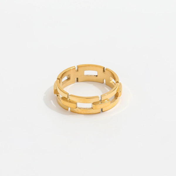 Panser Chain Ring 18K Guldbelagt | muun studios | Køb online hos Moster D – Hurtig levering