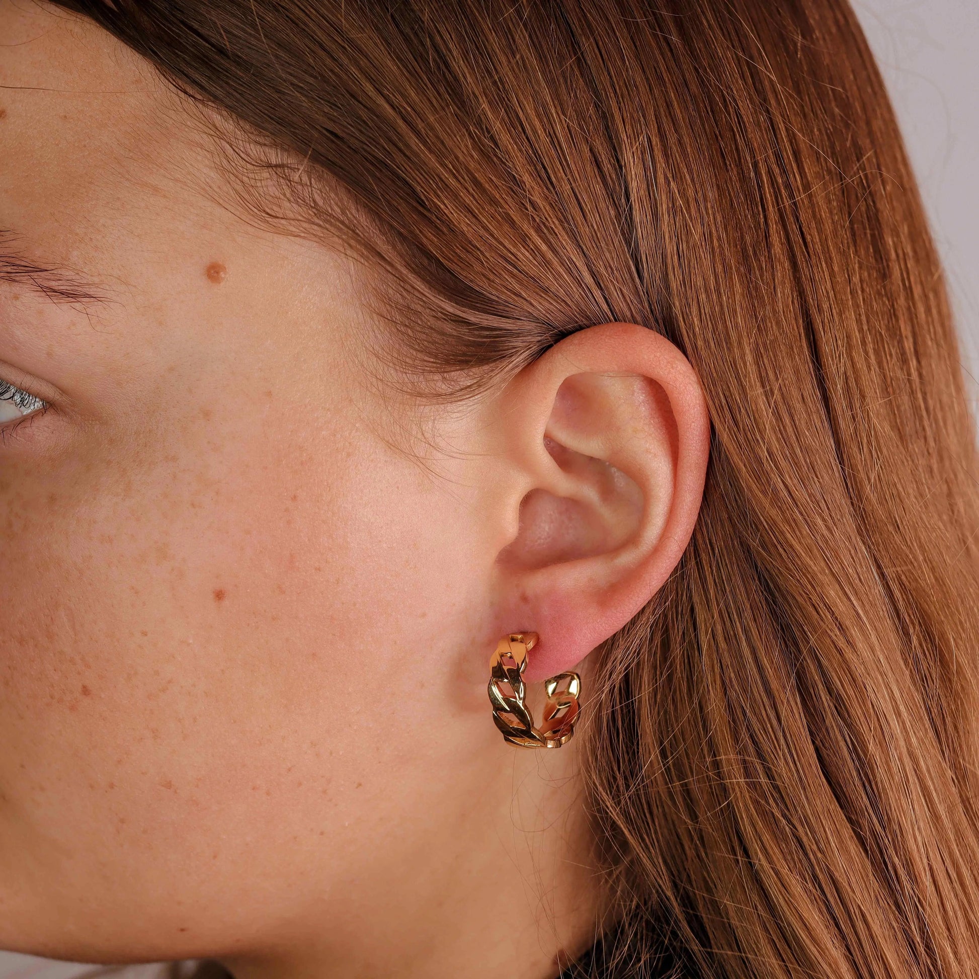 Panser Link Ørering 18K Guldbelagt | muun studios | Køb online hos Moster D – Hurtig levering