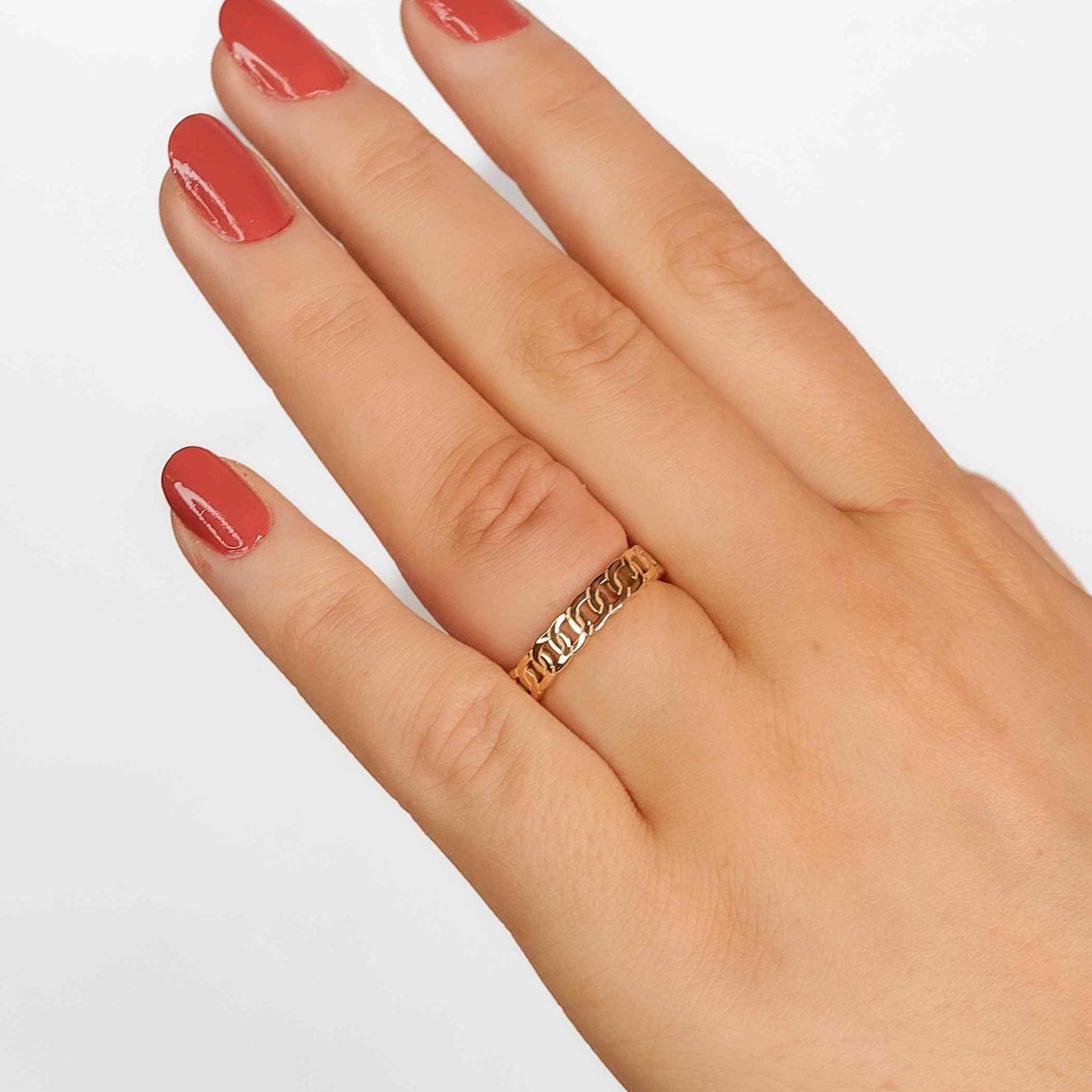 Panser Link Ring 18K Guldbelagt | muun studios | Køb online hos Moster D – Hurtig levering