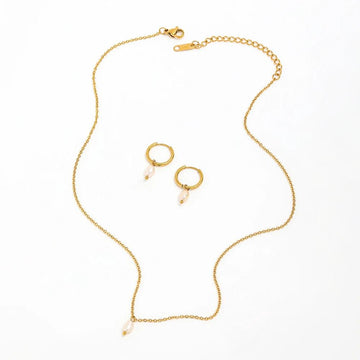 Perle Smykkesæt 18k Guldbelagt | muun studios | Køb online hos Moster D – Hurtig levering