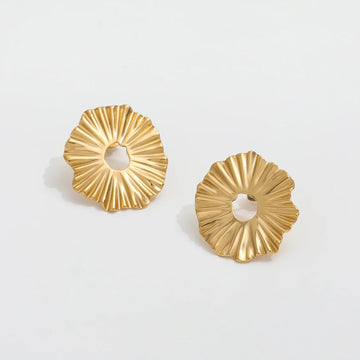 Solsikke Ørestikkere 18k Guldbelagt | muun studios | Køb online hos Moster D – Hurtig levering