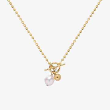 Toggle Lock Halskæde 18K Guldbelagt | muun studios | Køb online hos Moster D – Hurtig levering