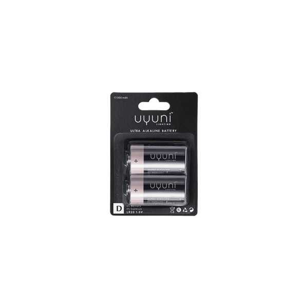 Uyuni D Batteri, 1,5V, 16.000 mAh, 2-pak