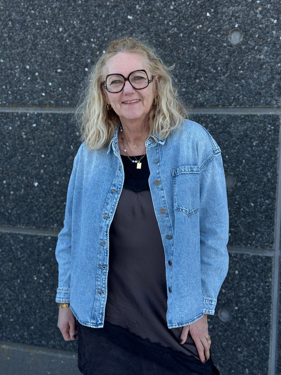 Nümph Kaysa Denim Shirt - Light Stonewash Denim