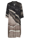 Nü Denmark Cilje Tunic Dress - Cigar Mix