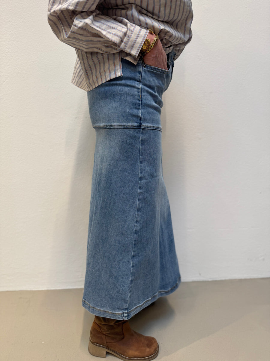 Costa Mani Coss Skirt - Blue Denim