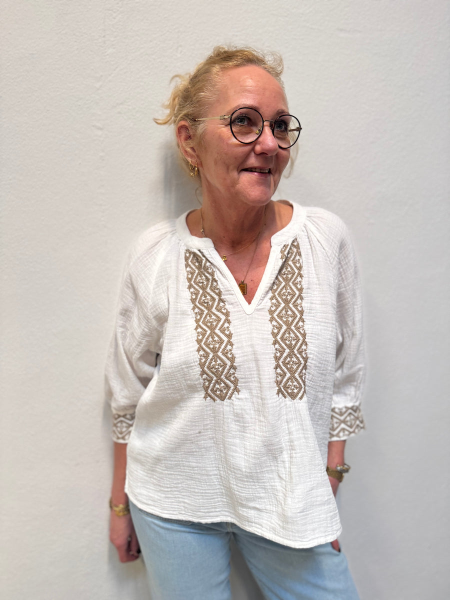 Costa Mani Louise Shirt - Whisper Sand