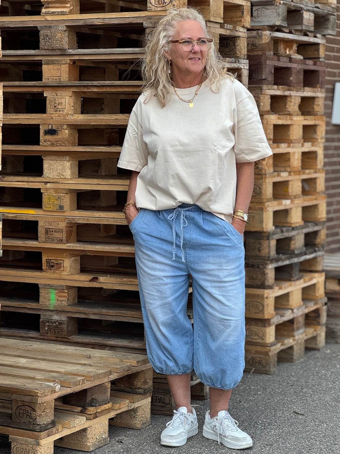 Culture Alfie Oversizes Tee - Whitecap
