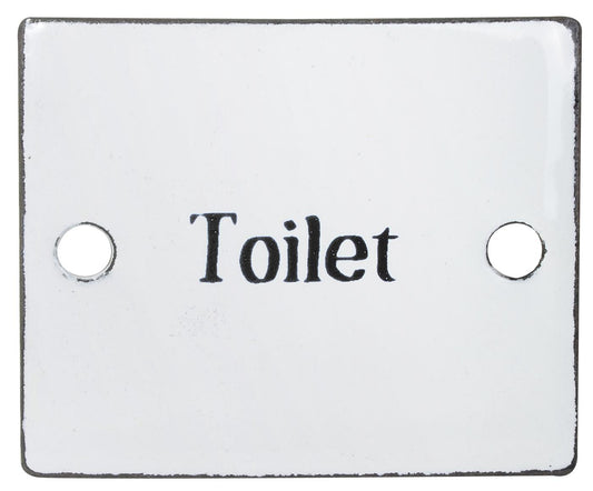 Ib Laursen - Skilt emalje Toilet