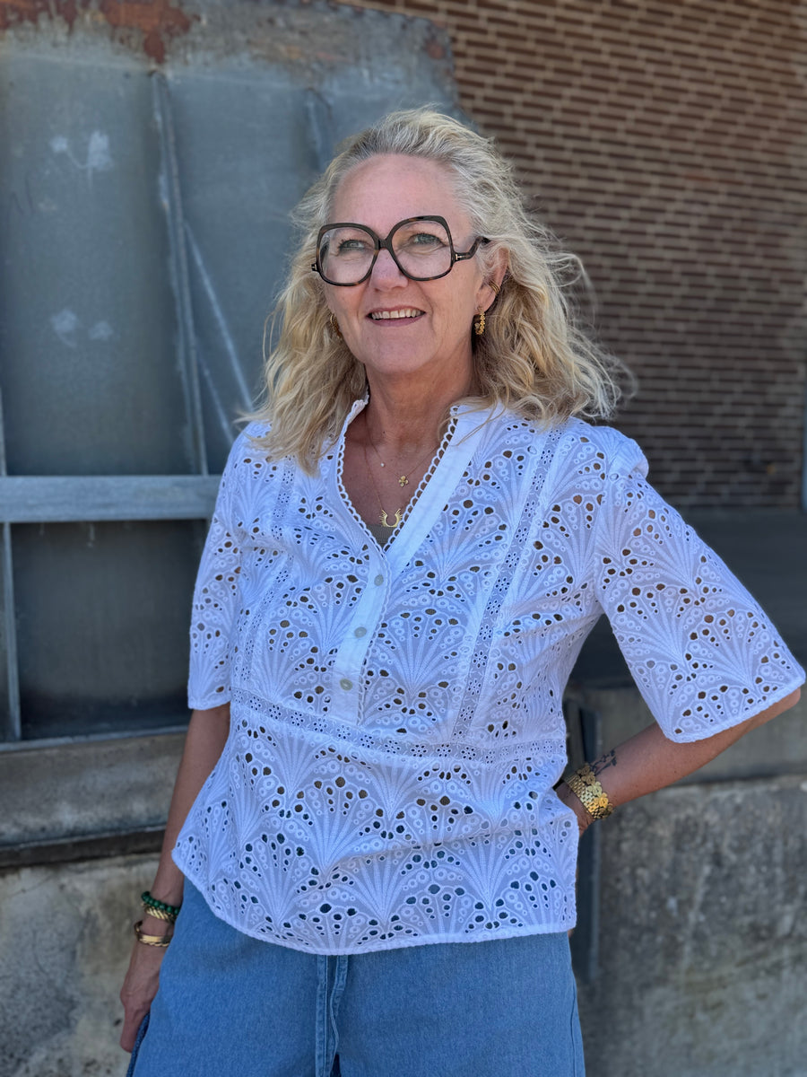 Nümph Maya SS Blouse - Bright White
