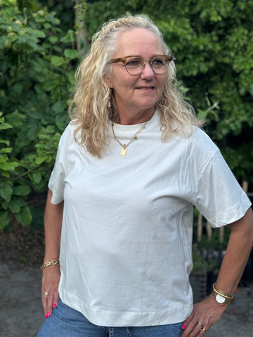 Kaffe Tomina T-shirt - Chalk