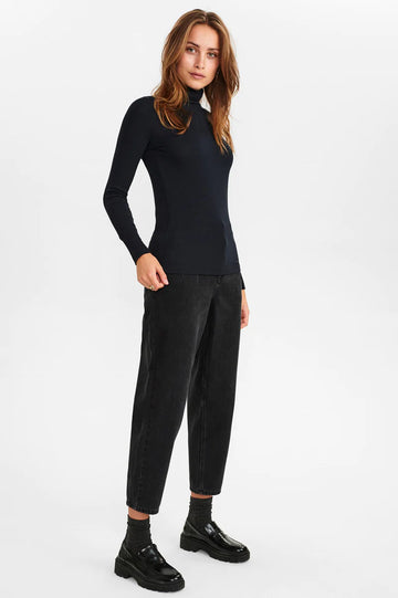 Nümph NUBOWIE Rollneck Rib - caviar
